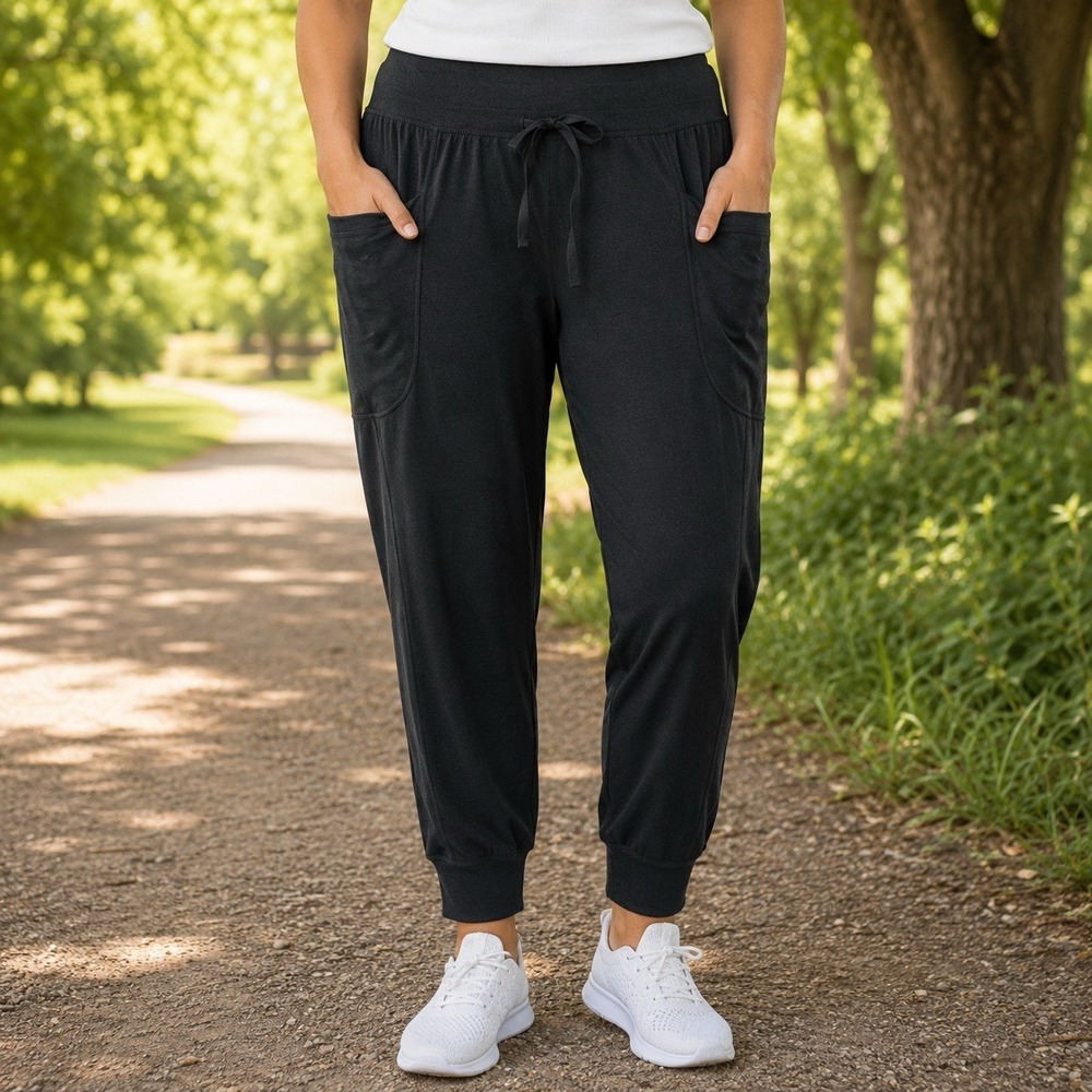 NEW Fabletics Maj Pocket Pant Charcoal Moisture Wicking Athletic Outdoors‎ 1X